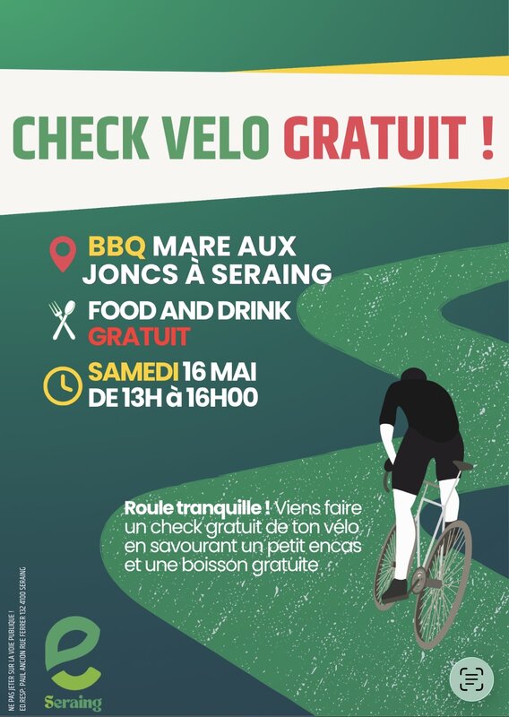 Loisirs Check gratuit ton vélo pause café , boisson gratuit