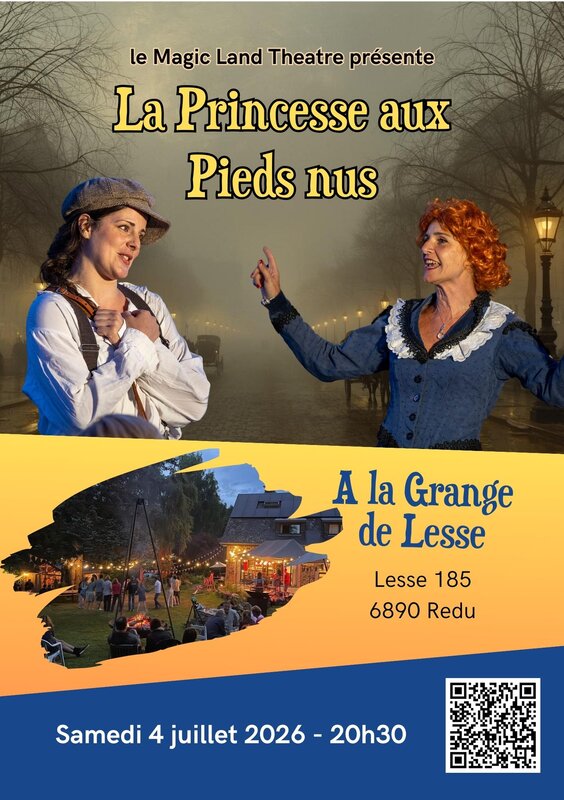 Spectacles La princesse pieds nus. Magic land Théâtre