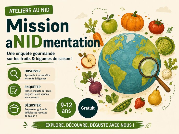 Loisirs Mission aNIDmentation, enquête gourmande vivre