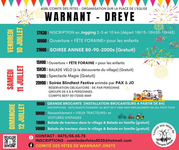 Loisirs Fête village Warnant-Dreye