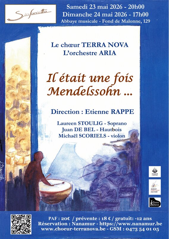 Concerts Il était fois Mendelssohn, Concert Chœur Terra Nova l Orchestre Aria