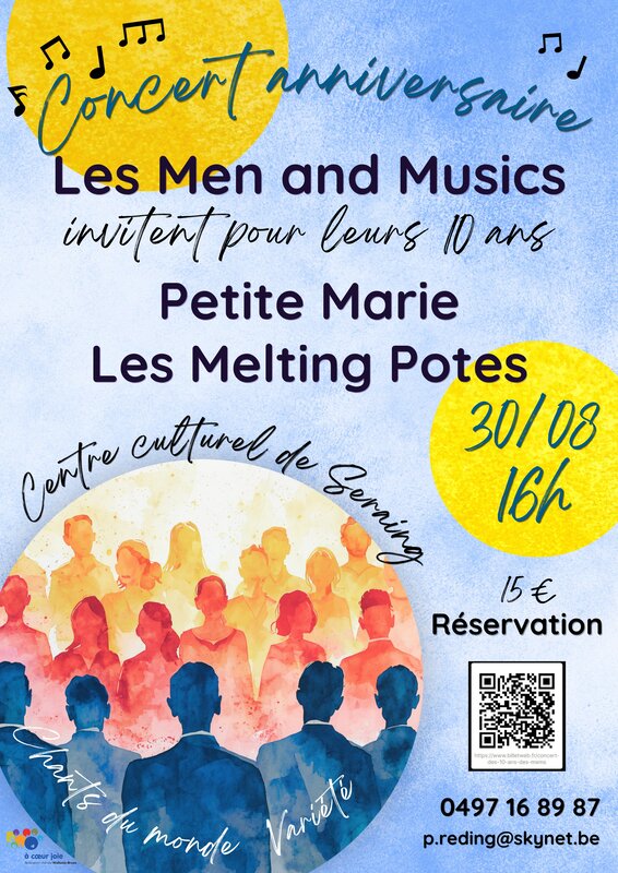 Concerts Concert-anniversaire groupe vocal and Musics