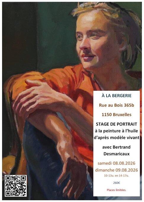 Stages,cours Stage portrait la peinture l huile avec Bertrand Desmaricaux.