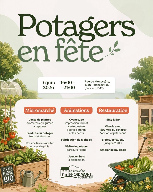 Loisirs Potagers fête la Ferme Froidmont