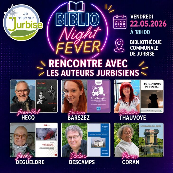 Conférences Apéro littéraire : la rencontre auteurs jurbisiens