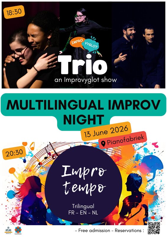 Spectacles Multilingual improv night Pianofabriek