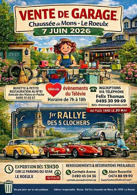 Vente garage 1er rallye 5 clochers