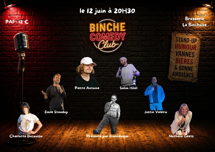 Spectacles Binche Comedy Club : Saison Plateau 5