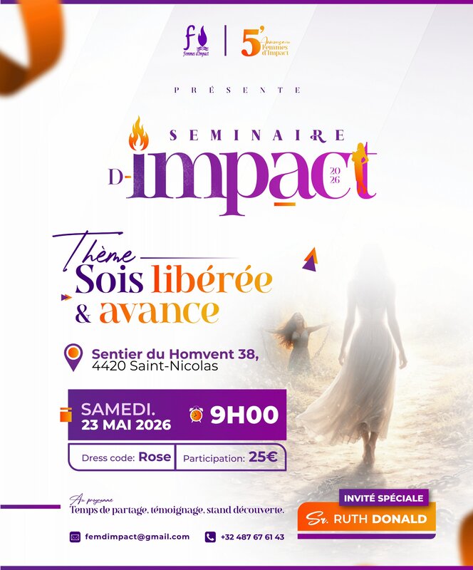 Conférences Sois libérée avance