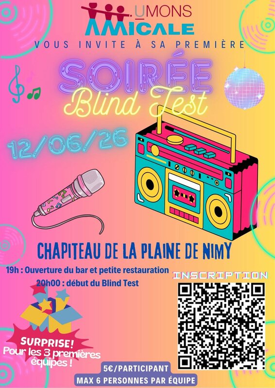 Soirées Blind test l Amicale Umons