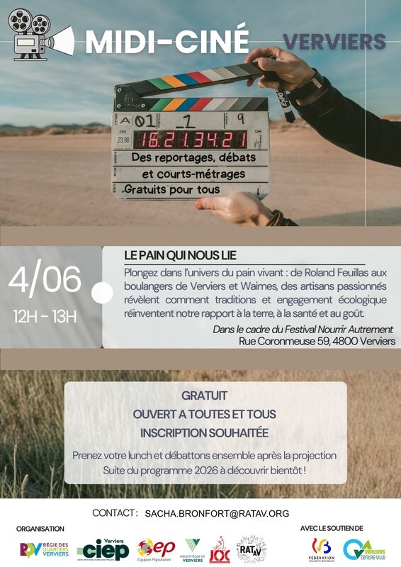 Conférences Midi-Ciné : pain nous lie