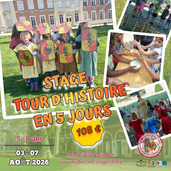 Stages,cours Stage tour d Histoire 5 jours