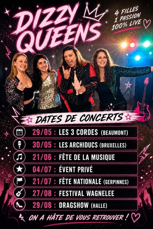 Concerts Dizzy Queens