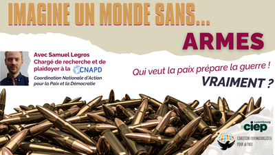 Conférences Conférence Imagine monde sans Armes »