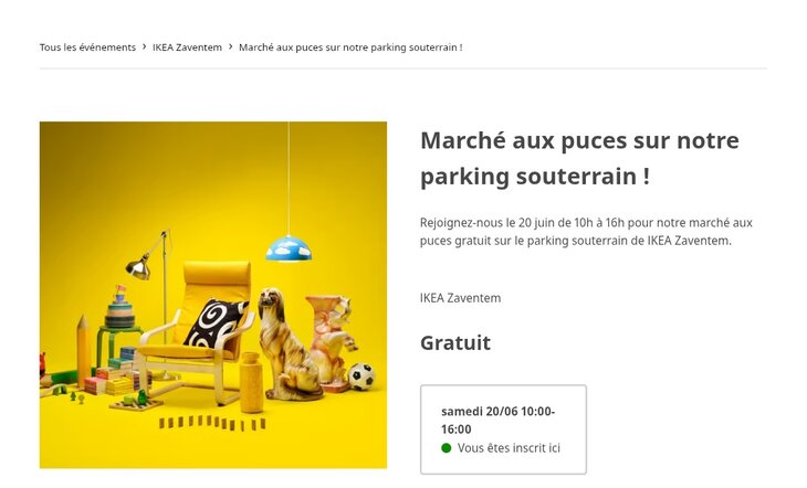  Grande brocante ikea zaventem