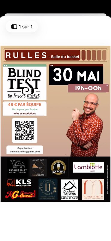 Soirées Blind test pascal michel