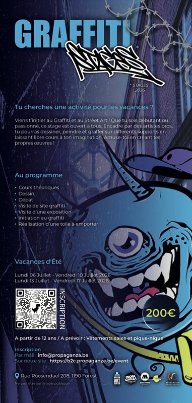 Stages,cours Stage graffiti semaine