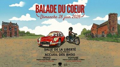 Loisirs Balade coeur - moto & voiture ancêtre