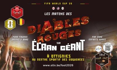 Spectacles Coupe monde football : diffusion matchs Diables Rouges