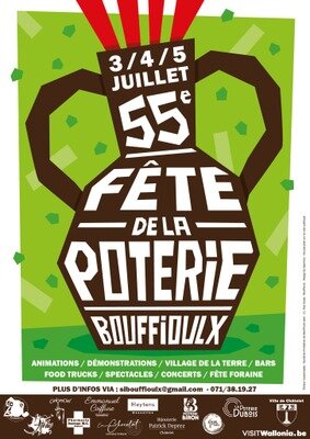 Loisirs 55e Fête la Poterie Bouffioulx : rendez-vous 3, 4 5 juillet