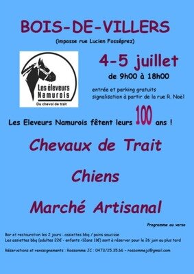 Loisirs Les Eleveurs Namurois fêtent leurs ans