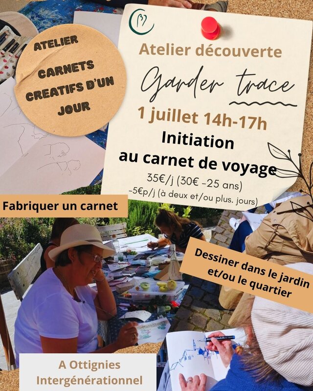 Stages,cours Atelier  Oser carnet voyage 