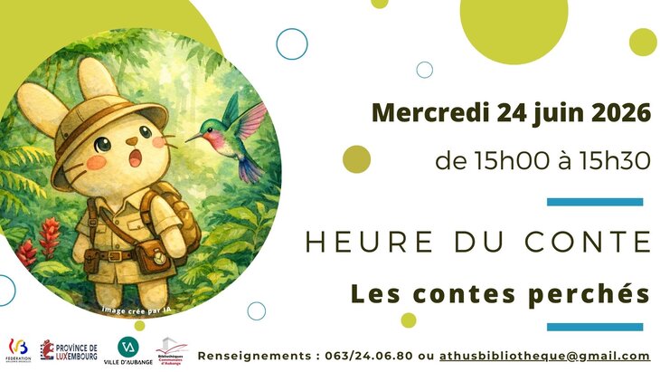Spectacles Heure conte la bibliothèque d Athus | Contes perchés