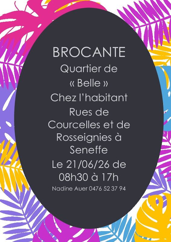 Brocante quartier Belle