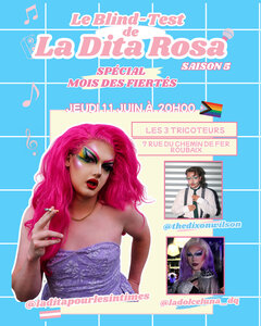 Soirées Le Blind-Test La Dita Rosa, saison 5 spécial Mois Fiertés