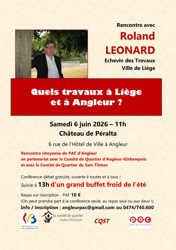 Conférences Rencontre citoyenne  Quels Travaux Liège ? 
