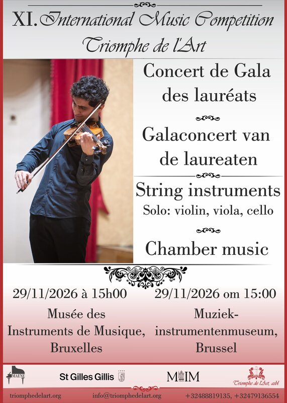Concerts Instruments cordes: Concert Clôture 11e Concours Triomphe l’Art
