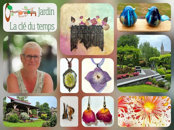 Expositions Nadine Jardin clé temps
