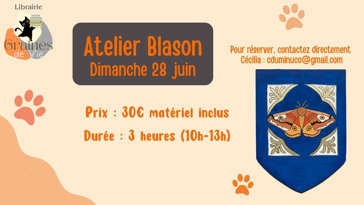 Stages,cours Atelier créatif - Créez votre propre blason