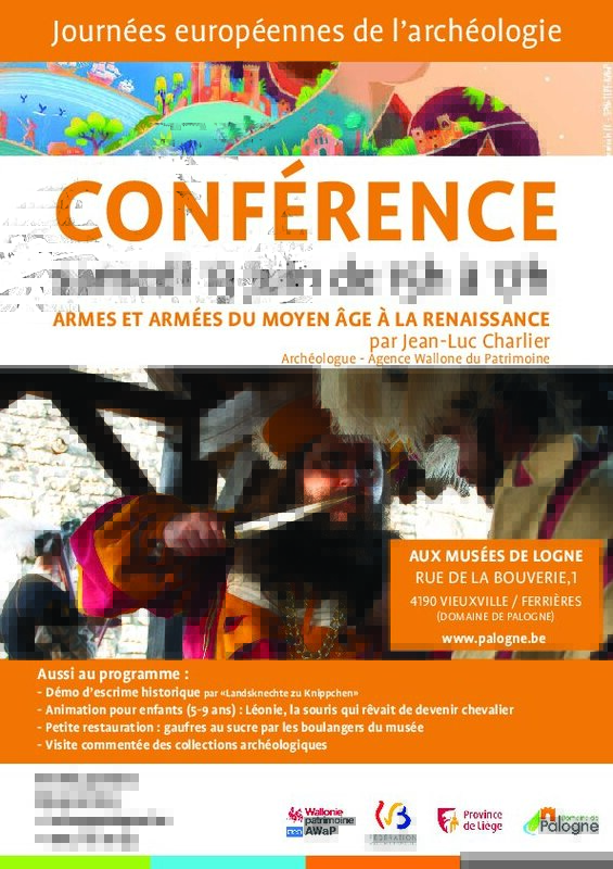 Conférences Armes armées Moyen Âge la Renaissance - Jea
