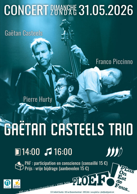 Concerts Concert Jazz  Gaëtan Casteels trio 