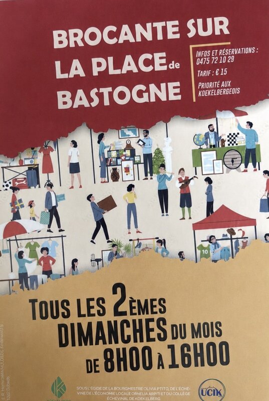  Brocante mensuelle chaque deuxième dimanche mois