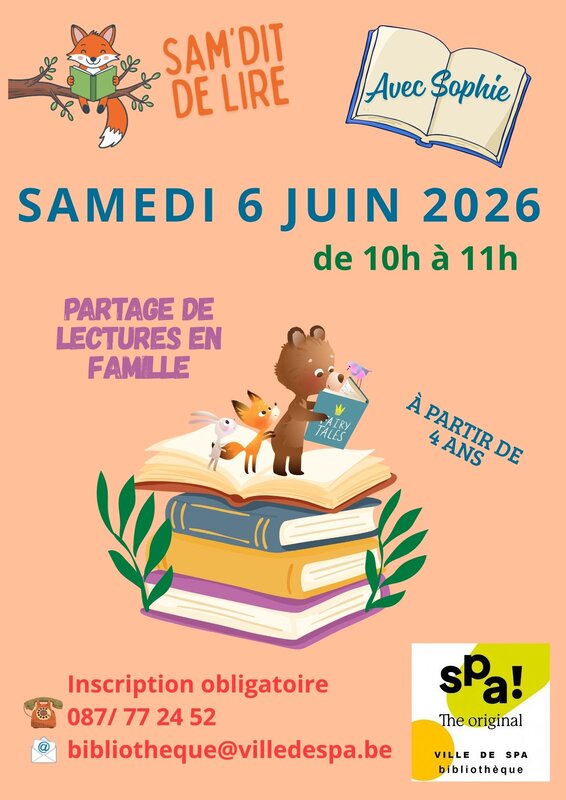 Spectacles Sam dit lire : Heure conte