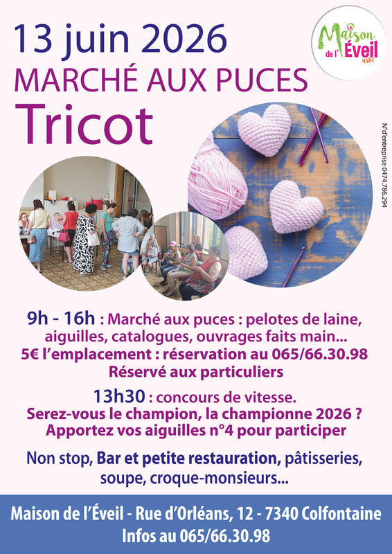  Marché puces spécial  Tricot 