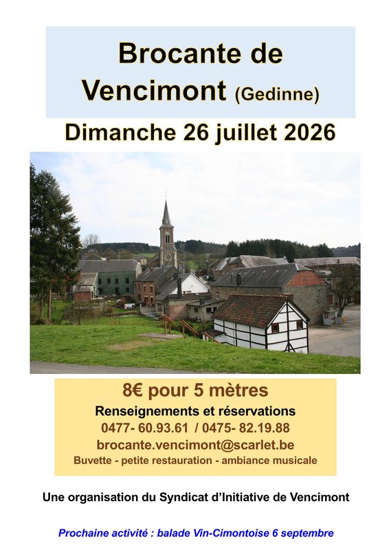  Brocante annuelle Vencimont