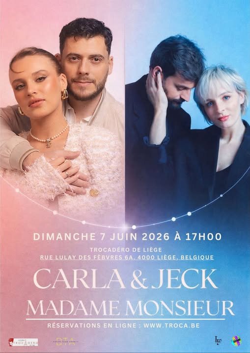 Concerts Carla & Jeck Madame Monsieur show case