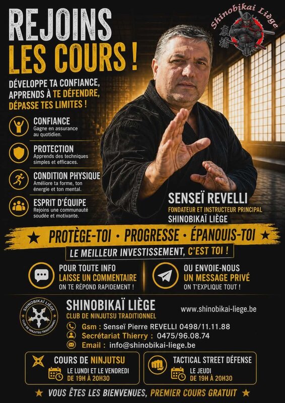 Stages,cours L art encestral Ninja