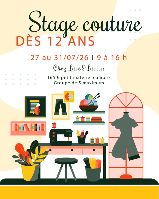 Stages,cours Stage couture