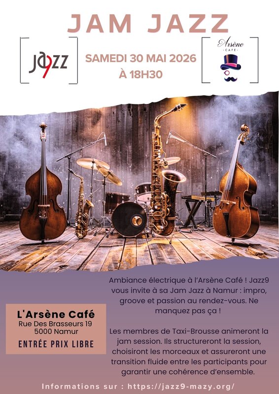 Concerts Jam Jazz avec Taxi-Brousse partenariat avec l Arsène Café