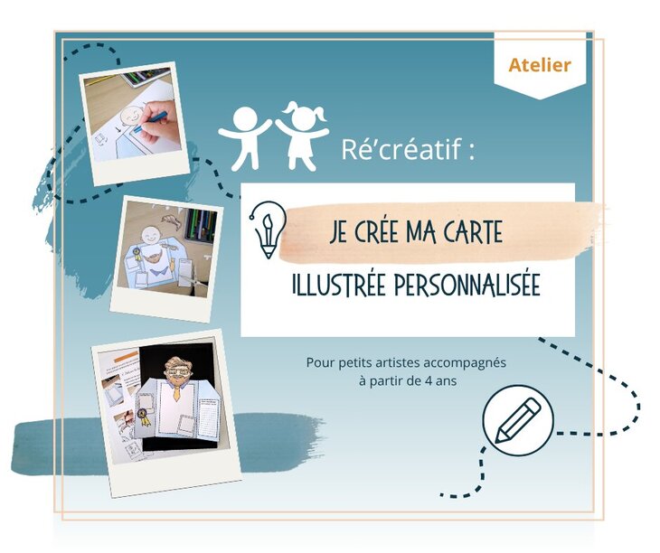 Stages,cours Ré créatif | Atelier crée carte illustrée personnalisée 
