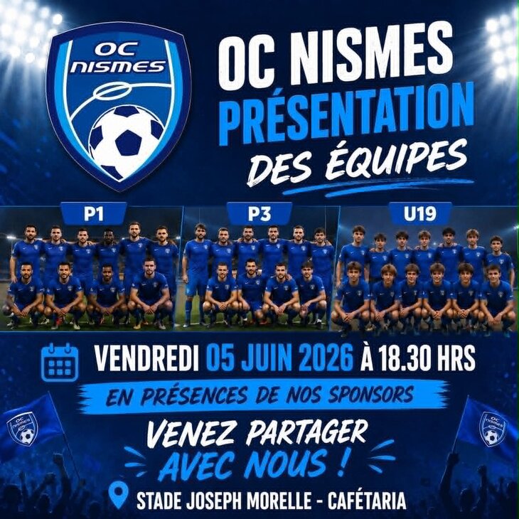 Loisirs Présentation équipes P1-P3-U19 Saison -2027