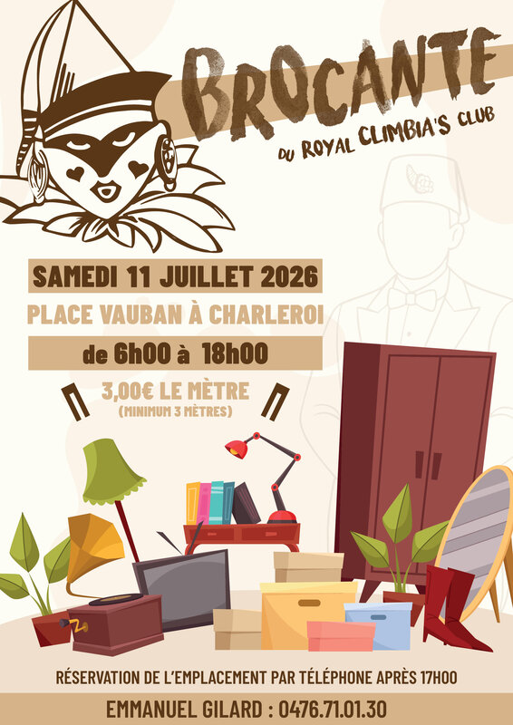  Brocante Caritative Royal Climbia’s Club