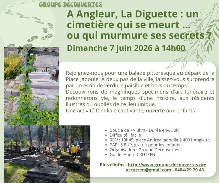 Loisirs Mystérieuse narrative Diguette : cimetière se meurt… qui murmure