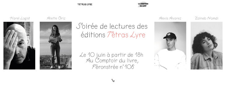 Conférences Soirée lecture éditions Tétras Lyre