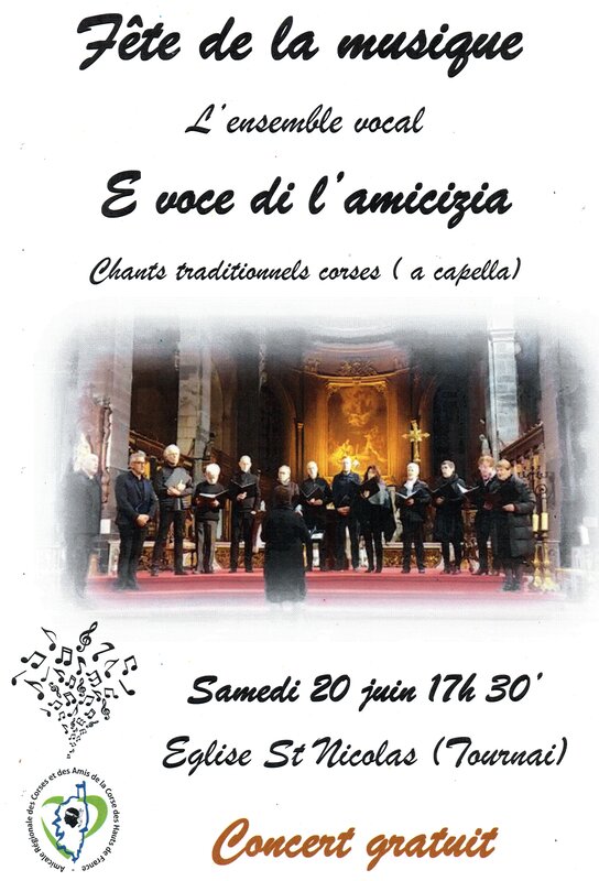 Concerts Chants traditionnels corse capella 