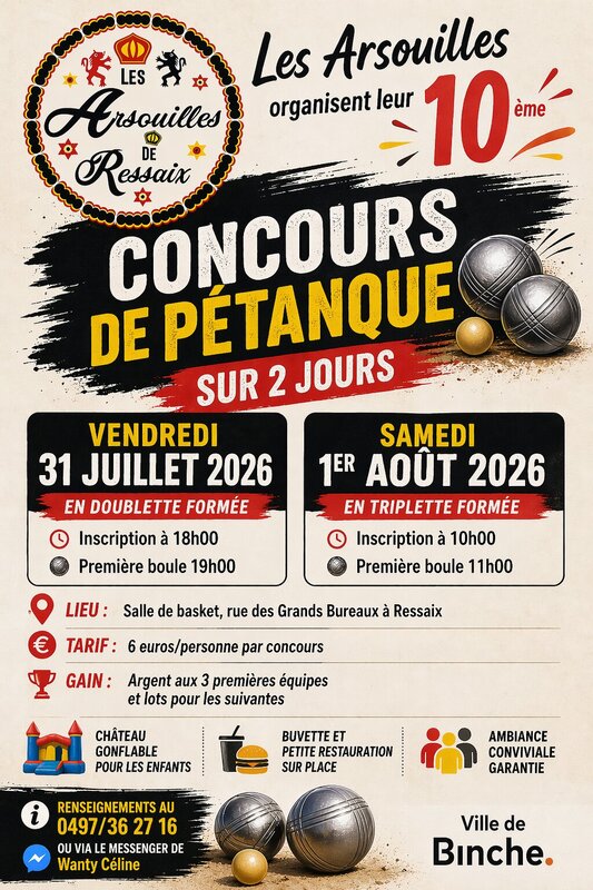 Loisirs 10 ème concours pétanque Arsouilles